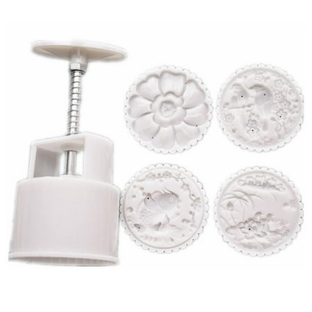 4Pcs Round Flower Mooncake Mold Set 100g Mid Autumn Festival DIY Hand Pressure Fondant Moon Cake Mould Pastry DIY
4Pcs Round Flower Mooncake Mold Set 100g Mid Autumn Festival DIY Hand Pressure Fondant Moon Cake Mould Pastry DIY