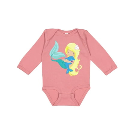 Inktastic Mermaid And Dolphin Mermaid With Blonde Hair Gift Baby Girl Long Sleeve Bodysuit
Inktastic Mermaid And Dolphin Mermaid With Blonde Hair Gift Baby Girl Long Sleeve Bodysuit