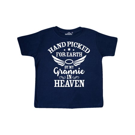 Inktastic Handpicked for Earth By My Grannie in Heaven Angel Wings Gift Toddler Boy or Toddler Girl T-Shirt
Inktastic Handpicked for Earth By My Grannie in Heaven Angel Wings Gift Toddler Boy or Toddler Girl T-Shirt