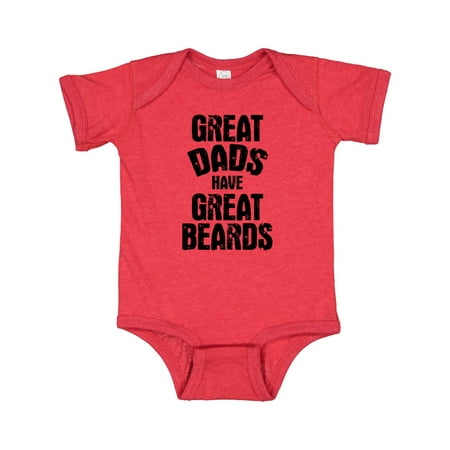 Inktastic Great Dads Have Great Beards Gift Baby Boy Bodysuit