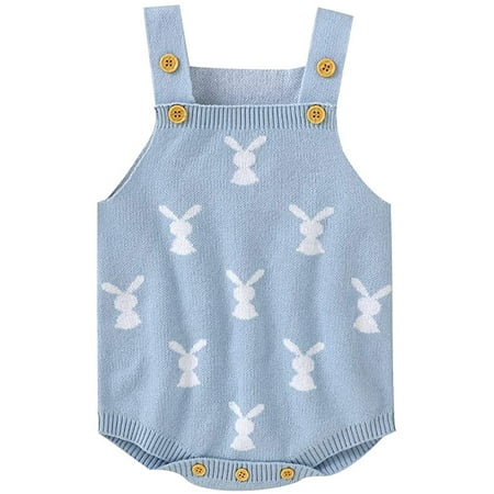 Baby Girl Boy Easter Bunny Romper Sleeveless Knitted Bodysuit Jumpsuit My 1st Easter Outfit Cute Clothes
Baby Girl Boy Easter Bunny Romper Sleeveless Knitted Bodysuit Jumpsuit My 1st Easter Outfit Cute Clothes