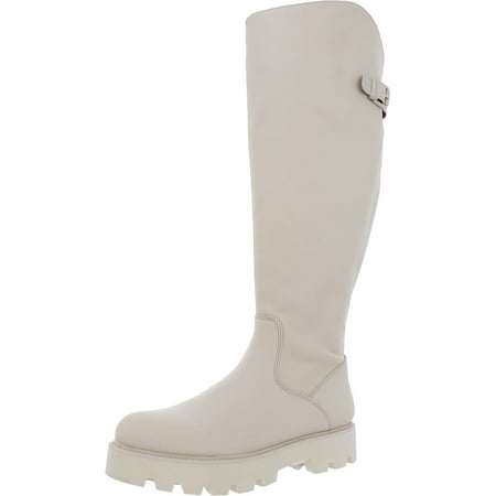 Franco Sarto Womens Balin Zipper Leather Knee-High Boots