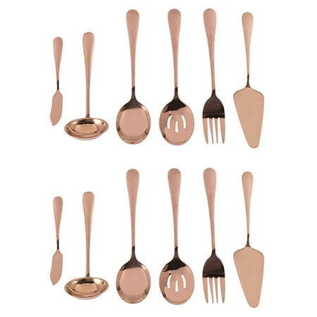 12-Piece Serving Flatware Silverware Set Serving Utensil Set Include Cake Server Slotted Serving Spoon
12-Piece Serving Flatware Silverware Set Serving Utensil Set Include Cake Server Slotted Serving Spoon