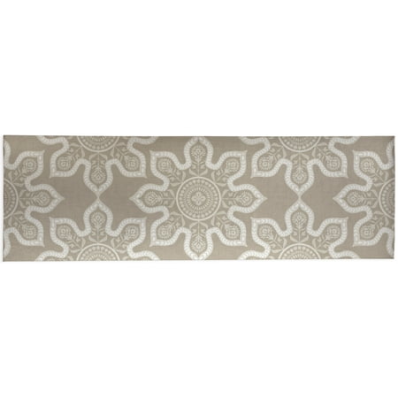 MULTI MANDELA TAUPE Kitchen Mat By Kavka Designs