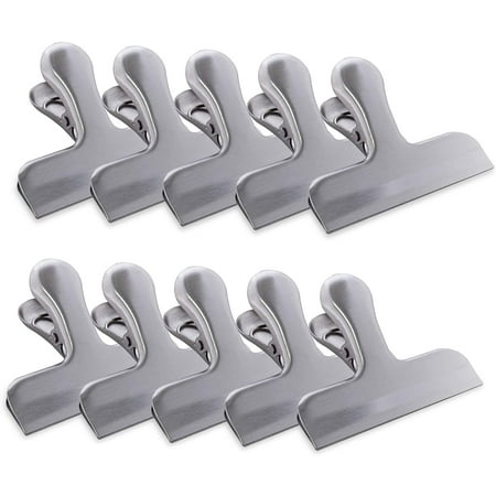 10 Pack Heavy Duty Metal Silver Chip Bag Clip Clamps for Air Tight Seal Kitchen Food Saver Arts & Crafts
10 Pack Heavy Duty Metal Silver Chip Bag Clip Clamps for Air Tight Seal Kitchen Food Saver Arts & Crafts