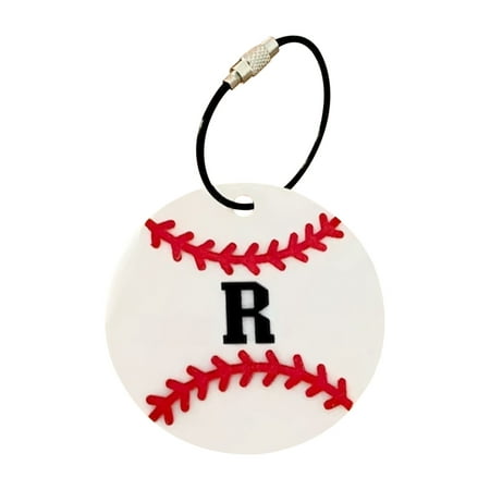 

26 Letters Funny Hanging Pendant Baseball Bat Bag Sports Bag Hanging Pendant Tag Baseball Team Bag Hanging Pendant with A to Z