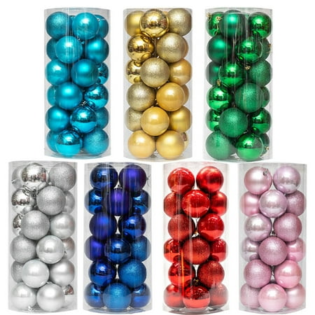 Cuteam Christmas Balls Pendant 24Pcs Create Atmosphere Shatterproof Nice-looking Xmas Tree Hanging Balls Pendants
Cuteam Christmas Balls Pendant 24Pcs Create Atmosphere Shatterproof Nice-looking Xmas Tree Hanging Balls Pendants