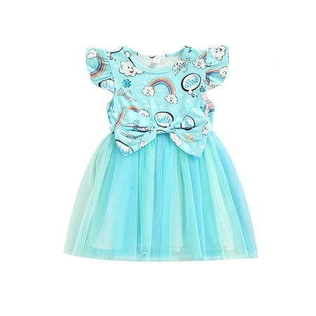 Toddler Girls Dress Round Neck Fly Sleeve Printed Patchwork Mesh Tulle Hem Dresses
Toddler Girls Dress Round Neck Fly Sleeve Printed Patchwork Mesh Tulle Hem Dresses