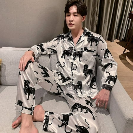 QWZNDZGR Fashion Silk Satin Couples Pajama Sets Men Women Long sleeve Cardigan Sleepwear Nightwear Plus Size Home Clothes Suits Pijama
QWZNDZGR Fashion Silk Satin Couples Pajama Sets Men Women Long sleeve Cardigan Sleepwear Nightwear Plus Size Home Clothes Suits Pijama