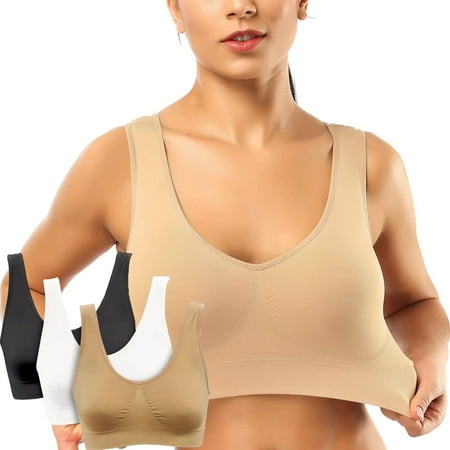 Elbourn 1Pack Underwear Women Seamless Sports Bra Wirefree Yoga Bra with Removable Pads for Women S-6XL
Elbourn 1Pack Underwear Women Seamless Sports Bra Wirefree Yoga Bra with Removable Pads for Women S-6XL