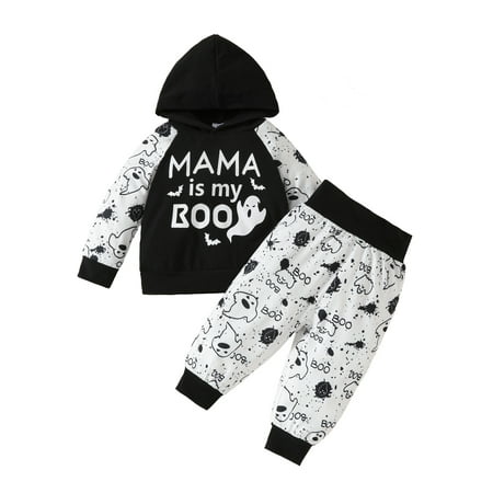 AYLMMRTS Halloween Outfit Baby Boy Fall Clothes Long Sleeve Ghost Print Hood Pullover Pants Kid Set
AYLMMRTS Halloween Outfit Baby Boy Fall Clothes Long Sleeve Ghost Print Hood Pullover Pants Kid Set