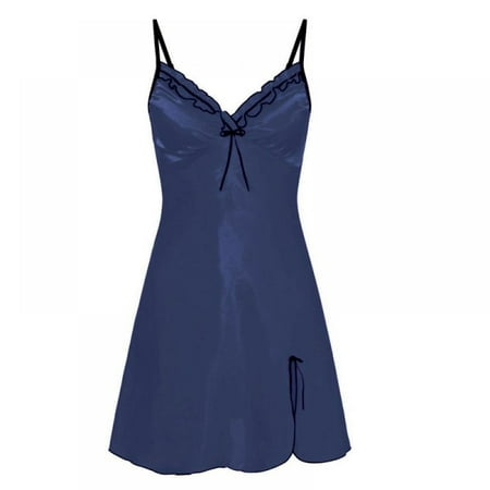 Monfince Women s V-neck Strap Nightdress Summer Female Lace Solid Color Sleeveless Home Pajamas Split Homewear 1Pcs
Monfince Women s V-neck Strap Nightdress Summer Female Lace Solid Color Sleeveless Home Pajamas Split Homewear 1Pcs