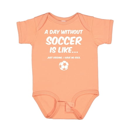 Inktastic Day Without Soccer 2 Gift Baby Boy or Baby Girl Bodysuit