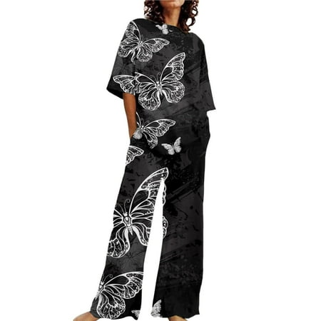 Wenini Summer Savings Clearance Sets Women s Tie Dye Printed Pajama Sets Sleepwear Round-Neck Short Sleeve Top with Capris Pants Lounge Sets with Pocket # Todays Deals White XXL
Wenini Summer Savings Clearance Sets Women s Tie Dye Printed Pajama Sets Sleepwear Round-Neck Short Sleeve Top with Capris Pants Lounge Sets with Pocket # Todays Deals White XXL