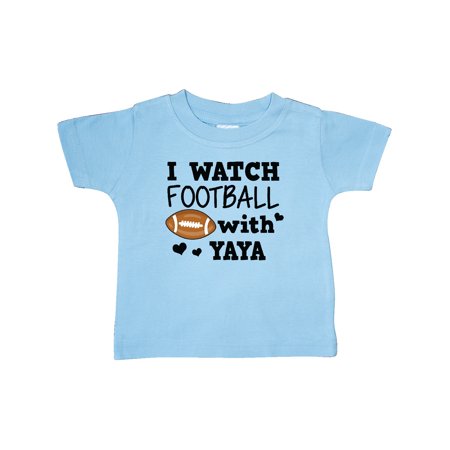 Inktastic I Watch Football with My Yaya Gift Baby Boy T-Shirt
