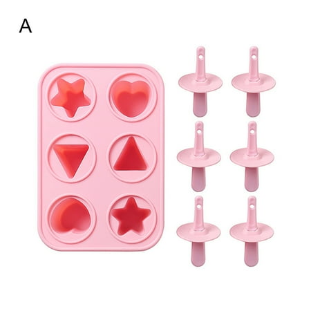 YFan 1 Set Ice Cream Mold Eye-catching Wide Application Silicone DIY 6 Cavities Ice Lolly Mold for Kitchen
YFan 1 Set Ice Cream Mold Eye-catching Wide Application Silicone DIY 6 Cavities Ice Lolly Mold for Kitchen