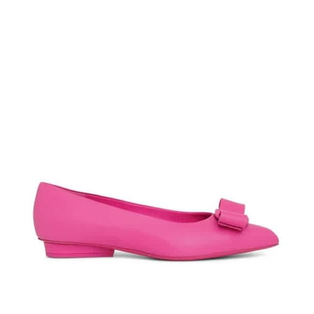 Salvatore Ferragamo Ladies Hot Pink Viva Ballet Flats Brand Size 8