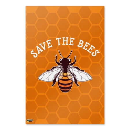 Save The Bees Honey Home Business Office Sign
