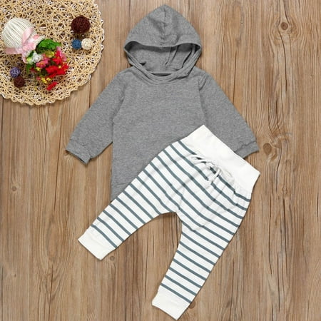 Simplmasygenix Baby Tops Set Summer Outfits Newborn Baby Boy Girl Hooded Coat Tops+Striped Pants Legging Outfits Clothes Set
Simplmasygenix Baby Tops Set Summer Outfits Newborn Baby Boy Girl Hooded Coat Tops+Striped Pants Legging Outfits Clothes Set