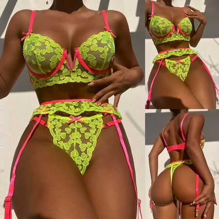 Fatuov Womens Lingerie Sets Women Exquisite Mesh Lingerie Bra+Garter+Briefs Set Babydoll Cut-Out Sleepwear On Sale
Fatuov Womens Lingerie Sets Women Exquisite Mesh Lingerie Bra+Garter+Briefs Set Babydoll Cut-Out Sleepwear On Sale