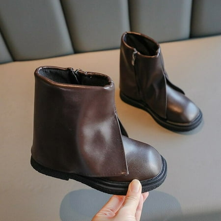 DancePeanut Children Autumn Fashion Ankle Boots High Shoes Kids Girls Side Zip Turned-Over Edge Boots Size 26-36
DancePeanut Children Autumn Fashion Ankle Boots High Shoes Kids Girls Side Zip Turned-Over Edge Boots Size 26-36