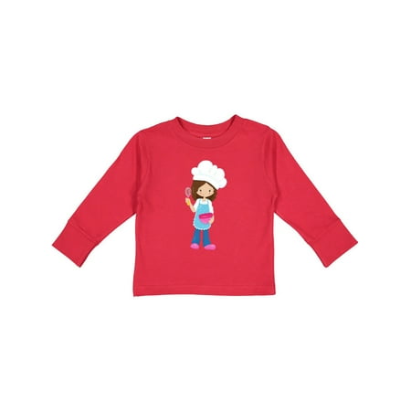 Inktastic Baking Girl Girl With Chef s Hat Brown Hair Gift Toddler Toddler Girl Long Sleeve T-Shirt 
Inktastic Baking Girl Girl With Chef s Hat Brown Hair Gift Toddler Toddler Girl Long Sleeve T-Shirt