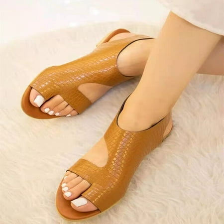 2022 Summer Women s Sandals Roman Sexy Open Toe Shoes Fashion Leather Outdoor Beach Sandals Plus Size Women Shoes