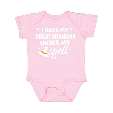 Inktastic I Have My Great Grandma Under My Spell with Cute Witch Hat Gift Baby Boy or Baby Girl Bodysuit
Inktastic I Have My Great Grandma Under My Spell with Cute Witch Hat Gift Baby Boy or Baby Girl Bodysuit