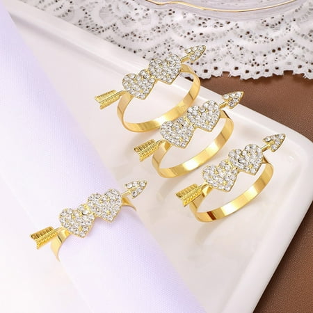 buateil 2Pcs Shining Rhinestone Golden Electroplated Napkin Ring Double Heart Decor Napkin Buckle Table Decor Household Supplies
buateil 2Pcs Shining Rhinestone Golden Electroplated Napkin Ring Double Heart Decor Napkin Buckle Table Decor Household Supplies