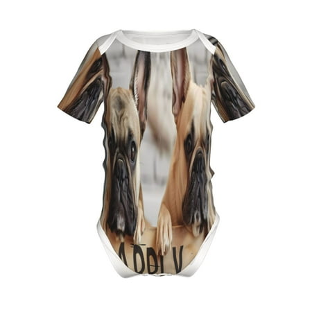 Adobk Cute Bulldogs Apply Print Baby Climbing Clothes Jumpsuit Rompers Classic Rompers Child Short sleeve Bodysuits-3 Months
Adobk Cute Bulldogs Apply Print Baby Climbing Clothes Jumpsuit Rompers Classic Rompers Child Short sleeve Bodysuits-3 Months