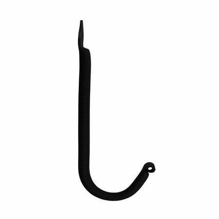 Hook Wrought Iron Black RSF Coat 6 | Renovator s Supply