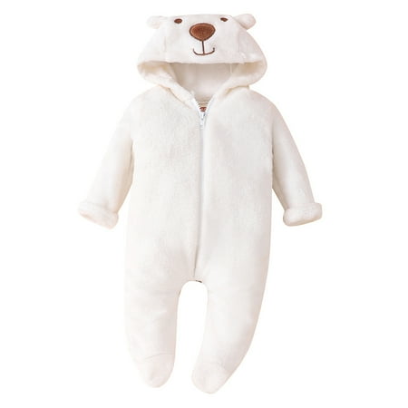 Unisex Clothes Cute Snowsuit Hooded Bodysuit Long Sleeve Onesies Outfit Zipper Fall Winter Coral Fleece Jumpsuit for Infant Boys Girls Clothing
Unisex Clothes Cute Snowsuit Hooded Bodysuit Long Sleeve Onesies Outfit Zipper Fall Winter Coral Fleece Jumpsuit for Infant Boys Girls Clothing