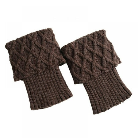 Shengshi Women s Knitted Short Socks Knitted Tights Stockings Winter Sports Socks Dark Brown