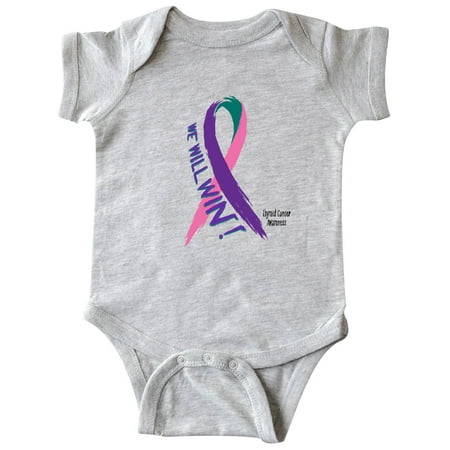 Inktastic We Will Win Against Thyroid Cancer Ribbon Gift Baby Boy or Baby Girl Bodysuit
Inktastic We Will Win Against Thyroid Cancer Ribbon Gift Baby Boy or Baby Girl Bodysuit