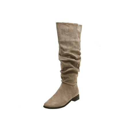 Gomelly Womens Knee High Pull On Fall Weather Boots Low Heel Winter Shoes for Party Dress Khaki 5
Gomelly Womens Knee High Pull On Fall Weather Boots Low Heel Winter Shoes for Party Dress Khaki 5