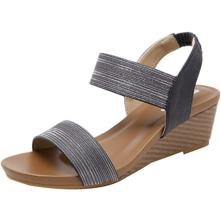 DabuLiu Women s Wedge Platform Sandals Summer Sparkling Band Shoes Low Heel Dress Sandals Comfy Beach Sandal
DabuLiu Women s Wedge Platform Sandals Summer Sparkling Band Shoes Low Heel Dress Sandals Comfy Beach Sandal