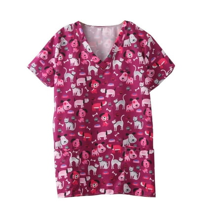 sckarle Scrub Tops for Women Breathable Patterned Short Sleeve V-Neck Nursing Uniforms Working Shirt Scrub Tops for Womens Plus Size Work Uniform T-Shirt with Pockets
sckarle Scrub Tops for Women Breathable Patterned Short Sleeve V-Neck Nursing Uniforms Working Shirt Scrub Tops for Womens Plus Size Work Uniform T-Shirt with Pockets