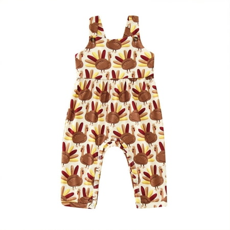 Toddler Girls Bodysuits Thanksgiving Day Sleeveless Cartoon Prints Romper Jumpsuit Clothes For 12-18 Months
Toddler Girls Bodysuits Thanksgiving Day Sleeveless Cartoon Prints Romper Jumpsuit Clothes For 12-18 Months