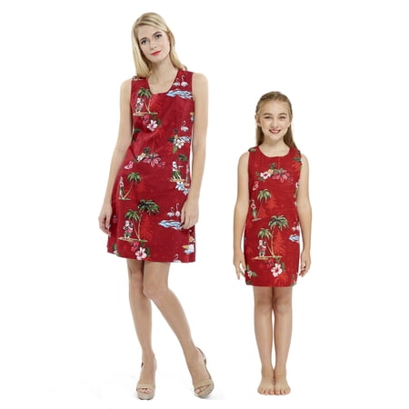 Matching Hawaiian Luau Mother Daughter Tank Dresses in Christmas Santa in Hawaii
Matching Hawaiian Luau Mother Daughter Tank Dresses in Christmas Santa in Hawaii