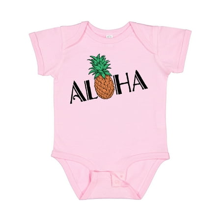 Inktastic Aloha- with Pineapple Gift Baby Boy or Baby Girl Bodysuit