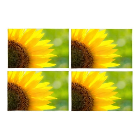 MKHERT Close-Up of Beautiful Sunflower in A Field Placemats Table Mats for Dining Room Kitchen Table Decoration 12x18 inch Set of 4
MKHERT Close-Up of Beautiful Sunflower in A Field Placemats Table Mats for Dining Room Kitchen Table Decoration 12x18 inch Set of 4