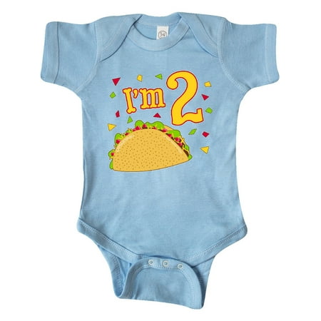 Inktastic Im Two- taco birthday party Gift Baby Boy or Baby Girl Bodysuit