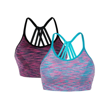 YouLoveIt 2pcs Women Sports Bra Padded Seamless Workout Bras with Removable Pad Crisscross Back Yoga Bras for Yoga Gym Workout Fitness
YouLoveIt 2pcs Women Sports Bra Padded Seamless Workout Bras with Removable Pad Crisscross Back Yoga Bras for Yoga Gym Workout Fitness