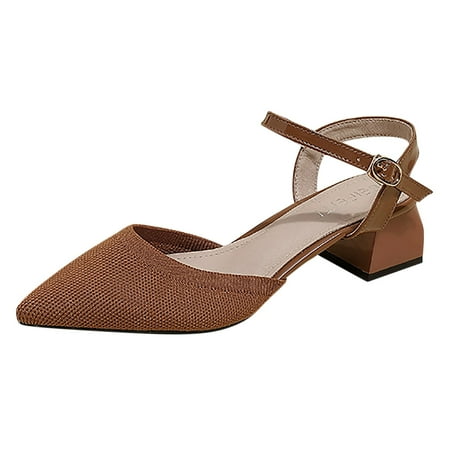 SEMIMAY Women Comfortable Dress Shoes Pointed Toe Mesh Knit Single Shoes Dressy Buckle Business Casual Shoes
SEMIMAY Women Comfortable Dress Shoes Pointed Toe Mesh Knit Single Shoes Dressy Buckle Business Casual Shoes