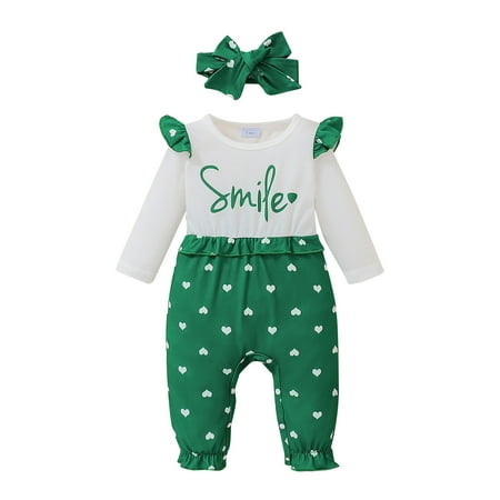 CNGELG Toddler Girls Long Sleeve Romper Love Prints Hoodie Jumpsuit Headbands Outfits
CNGELG Toddler Girls Long Sleeve Romper Love Prints Hoodie Jumpsuit Headbands Outfits