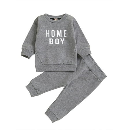Sunisery Autumn Casual Baby Boys Girls Clothes Letter Printed Long Sleeve Sweatshirt Tops Pants 2pcs Sets Grey 3-4 Years
Sunisery Autumn Casual Baby Boys Girls Clothes Letter Printed Long Sleeve Sweatshirt Tops Pants 2pcs Sets Grey 3-4 Years