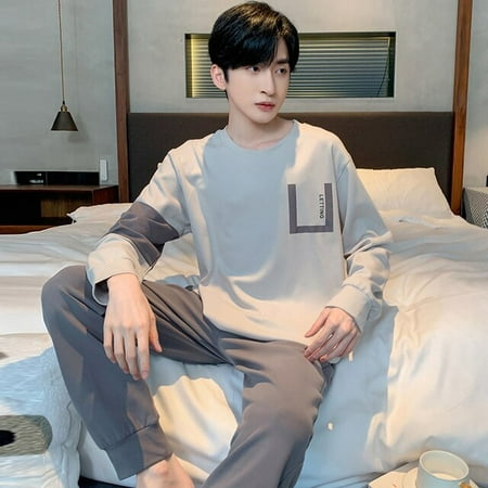 CoCopeaunt Korean Minimalist Style Man Pajamas Set Long Sleeve Loungewear Cotton Sleepwear for Boy Leisure Mens Pijamas Fashion Homesuits 
CoCopeaunt Korean Minimalist Style Man Pajamas Set Long Sleeve Loungewear Cotton Sleepwear for Boy Leisure Mens Pijamas Fashion Homesuits