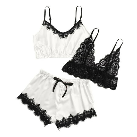 New Sexy Lace Lingerie Silk Underwear Sleepwear Underwear Pajamas Satin pajamas White L
New Sexy Lace Lingerie Silk Underwear Sleepwear Underwear Pajamas Satin pajamas White L