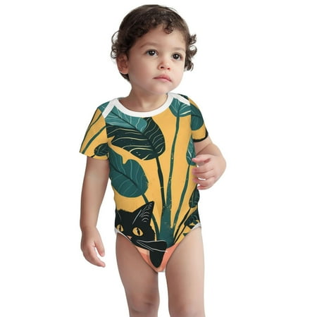 Kdxio Cat Hiding In Potted Plants Pattern Unisex Baby Cotton Short Sleeve Bodysuits-3 Months
Kdxio Cat Hiding In Potted Plants Pattern Unisex Baby Cotton Short Sleeve Bodysuits-3 Months