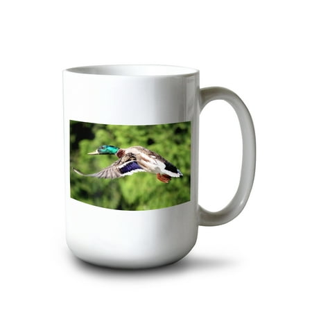 15 fl oz Ceramic Mug Mallard Duck Dishwasher & Microwave Safe